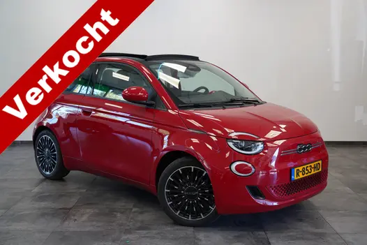 Fiat 500C Icon 42 kWh Cruise/Climate Cabrio ROSSO PASSIONE NAP!