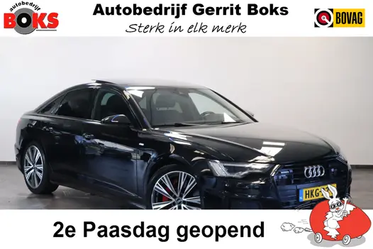 Audi A6 Limousine 55 TFSI e Quattro Pro Line S Competition 256PK Panorama Navigatie Cruise Control Volleder interieur Stoel/Stuur verwarming. * 2e Paasdag zijn wij geopend van 12:00 tot 17:00uur! *
