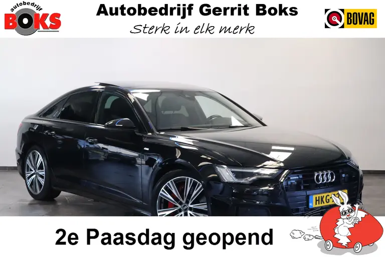 Audi A6 Limousine 55 TFSI e Quattro Pro Line S Competition 256PK Panorama Navigatie Cruise Control Volleder interieur Stoel/Stuur verwarming. * 2e Paasdag zijn wij geopend van 12:00 tot 17:00uur! * afbeelding 1