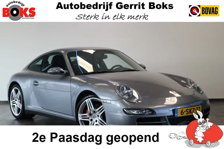 Porsche 911 3.8 Carrera 4S 355PK Navigatie 19LMV Volleder interieur met memorie Bose Installatie. * 2e Paasdag zijn wij geopend van 12:00 tot 17:00uur! * afbeelding 1