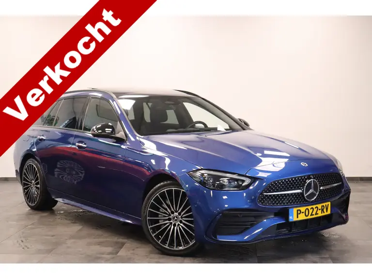 Mercedes-Benz C-Klasse Estate 300 e AMG Line Panorama Memorie Stoelen Sfeerverlichting Head up 24 maanden garantie mogelijk (*vraag naar de voorwaarden) afbeelding 1