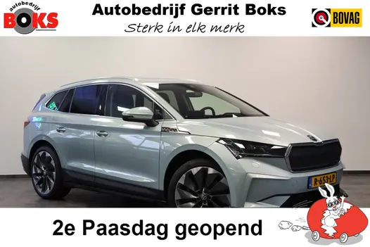 Skoda Enyaq iV 80 First Edition High Panoramadak HUD VCP Navi Clima Cruise Camera 21"LM ! 2e Paasdag geopend van 12.00 tot 17:00u !