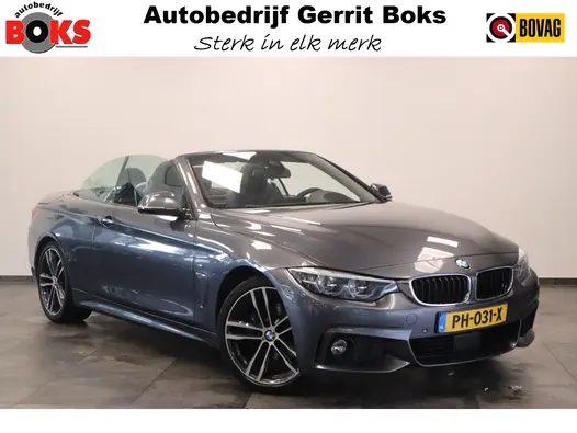 BMW 4 Serie Cabrio 420i High Executive M-sport Leder Head-up Full-led Navigatie