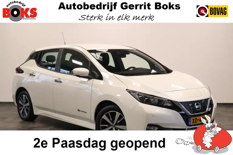 Nissan Leaf Acenta 40 kWh 150PK Navigatie, Cruise Control 360 Camera, 16LMV. Valt in de Subsidie regeling. * 2e Paasdag zijn wij geopend van 12:00 tot 17:00uur! * afbeelding 1