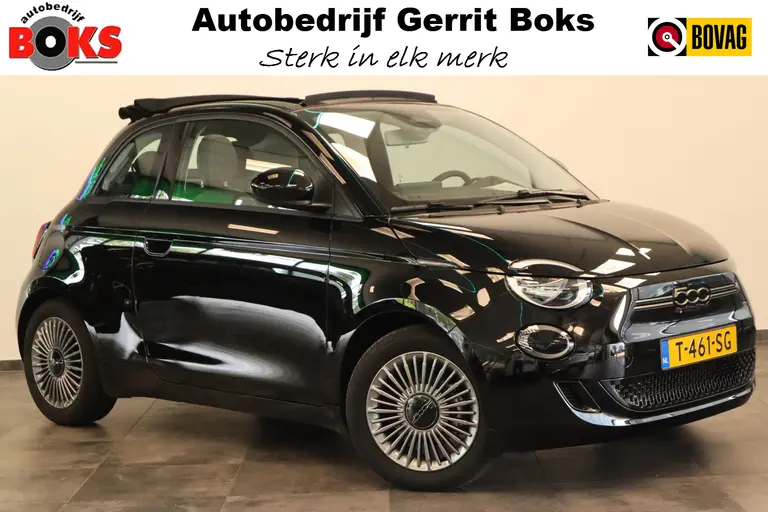 Fiat 500E CABRIO Navigatie CruiseControl 16'lmv NAP! 2 jaar garantie mogelijk* (vraag naar de voorwaarden) afbeelding 1