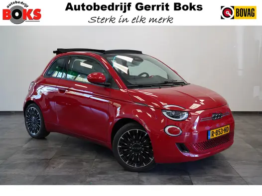 Fiat 500C Icon 42 kWh Cruise/Climate Cabrio ROSSO PASSIONE NAP!
