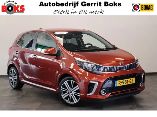 Kia Picanto 1.2 CVVT GT-line 5-Drs. Automaat Navigatie Leder 16'lmv 24 maanden garantie mogelijk (*vraag naar de voorwaarden)