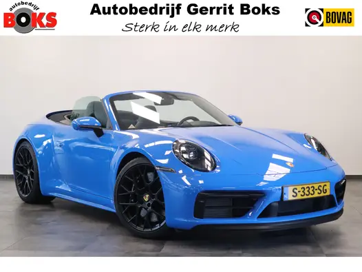 Porsche 911 Cabrio 3.0 Carrera 4 GTS Sport Chrono X- Sight NL Auto 480PK! Shark blue Dealer onderhouden 24 Maanden garantie* (Vraag naar de voorwaarden)