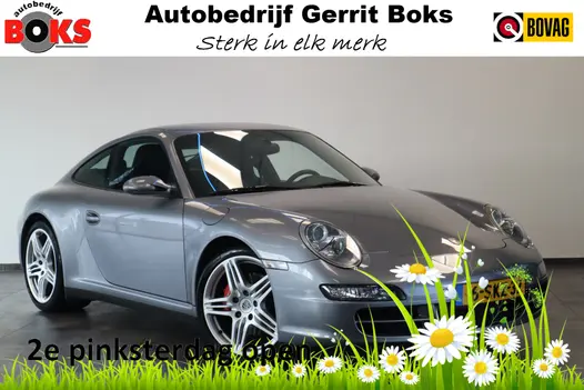 Porsche 911 3.8 Carrera 4S 355PK Navigatie 19LMV Volleder interieur met memorie Bose Installatie. !! 2e Pinksterdag geopend van 12:00 tot 17:00u !!