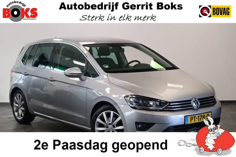 Volkswagen Golf Sportsvan 1.4 TSI Business Edition Navigatie 17LMV CruiseControl Trekhaak * 2e Paasdag zijn wij geopend van 12:00 tot 17:00uur! * afbeelding 1