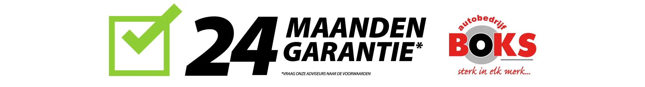 24 maanden garantie